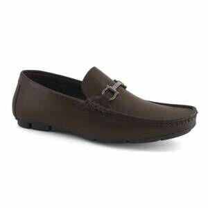 NEW FERRATO men's slip-on loafer in dark brown